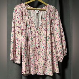 Crown & Ivy floral top - 1X